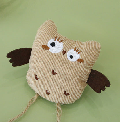 Moo - Corduroy Owl Cat Toys