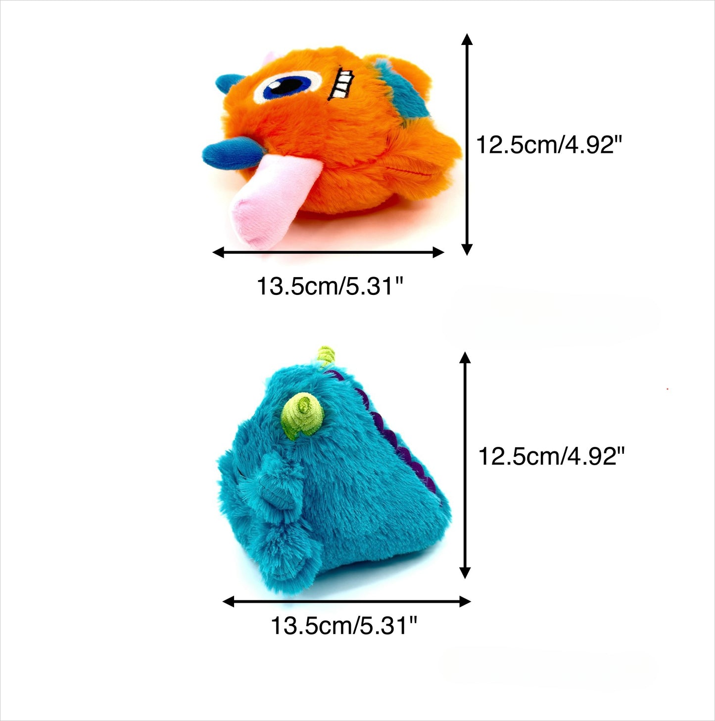 Petkin - Monster-Shaped Squeaky Dog Toy