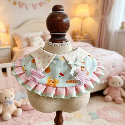 Mokka - Cute Star Ruffle Pet Bib