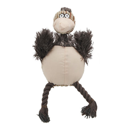 Petkin – Funny Bird Squeaky Rope Toy