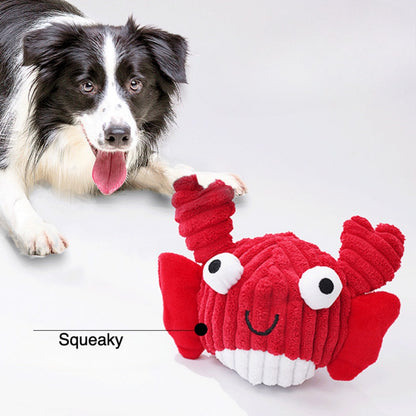 Petkin – Sea Animal Squeaky Plush Dog Toy