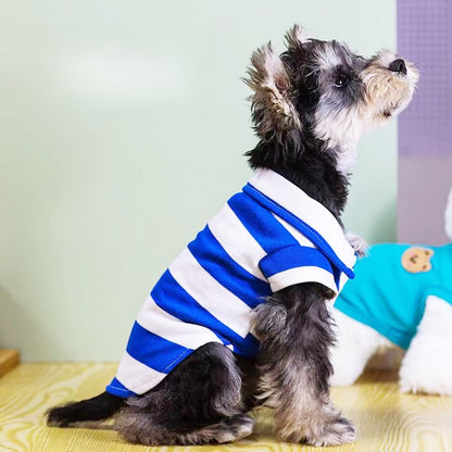Ozzie - Modern Striped Pet Polo Shirt T-Shirt