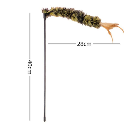 Moo - Fuzzy Tail Cat Teaser Wand