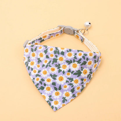 Mokka - Floral Patterned Cat Collar