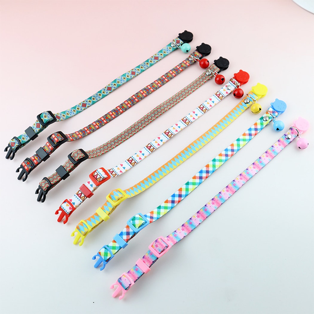 Mokka - Floral Print Cat Collar With AirTag Holder