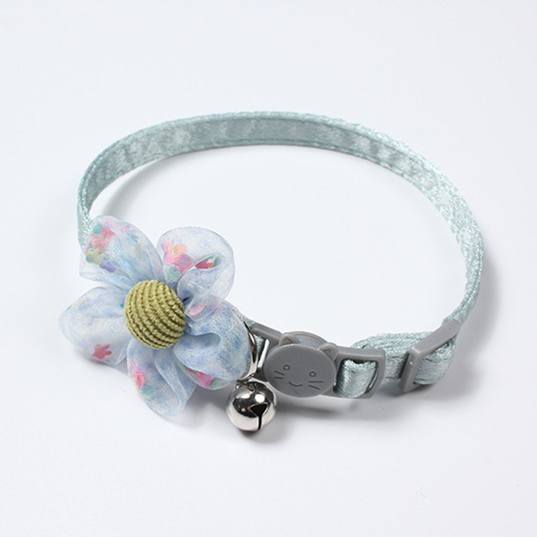 Mokka - Princess Style Flower Cat Collar with Bell