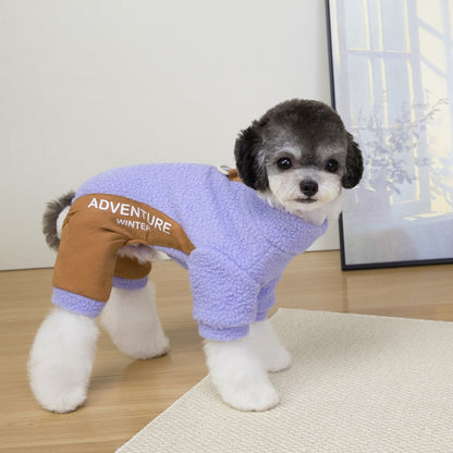 Ozzie - Letter Trim Color Block Dog Jumpsuit