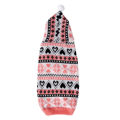 Ozzie - Princess Style Heart Snowflake Dog Sweater