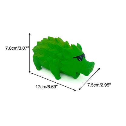 Petkin – Cool Boar Dog Toy - Creaky Rubber Pig