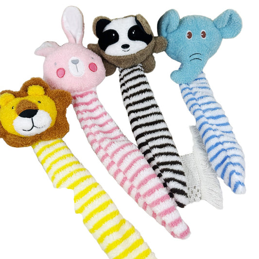 Petkin - Striped Tapered Plush Dog Toy