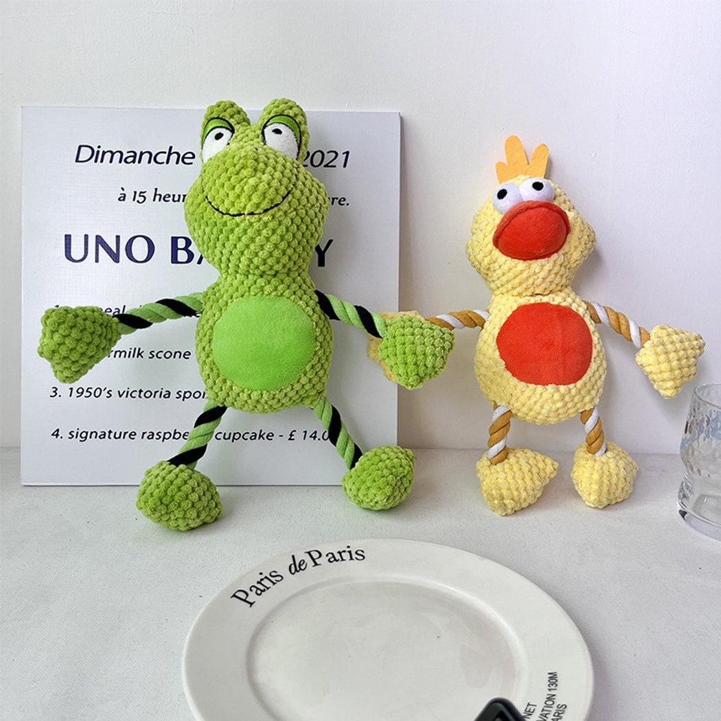 Petkin - Duck Character Dog Squeaky Plush Toy
