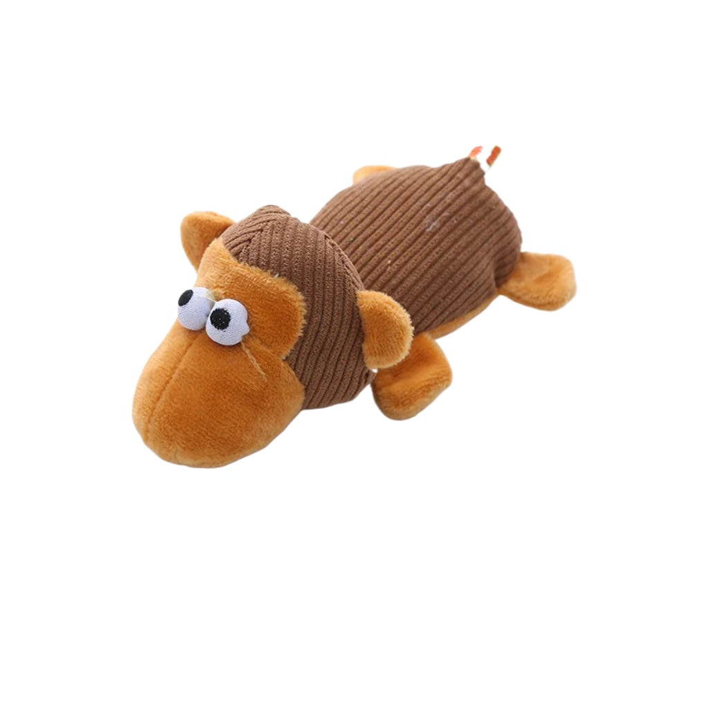 Petkin - Ribbed Plush Squeaky dog toy