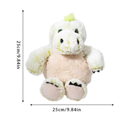 Petkin - Soft Plush Dinosaur Dog Toy with Squeaker