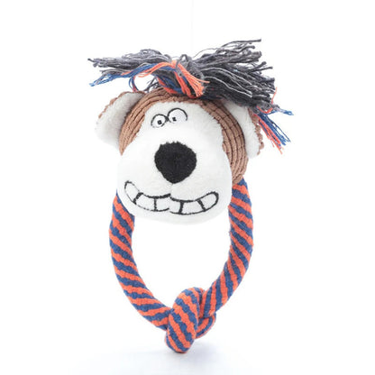 Petkin - Animal Plush Rope Dog Toy