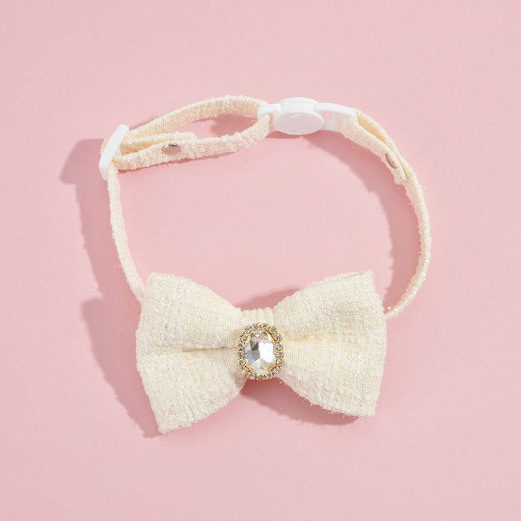 Mokka - Princess Style Plaid Bowknot Cat Collar