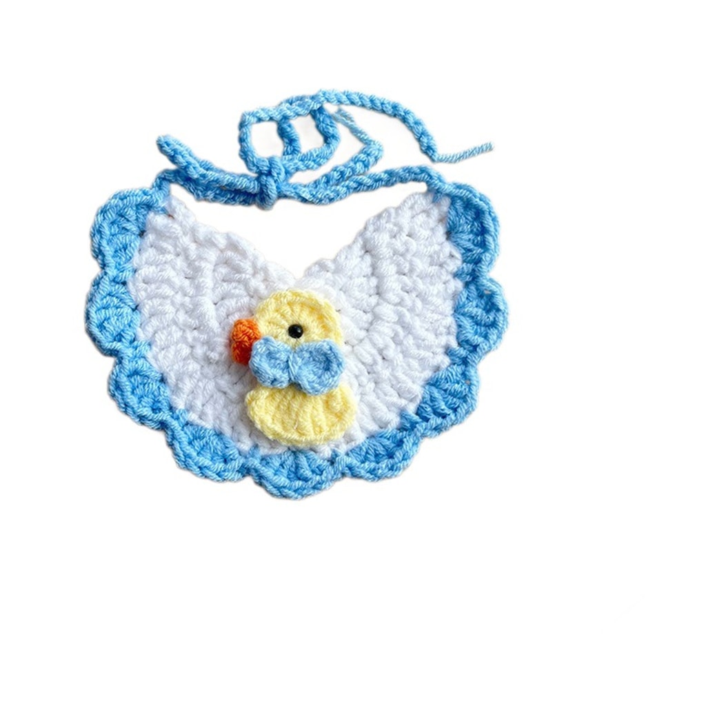 Mokka - Cute Duck Patten Semi Circle Pet Bib