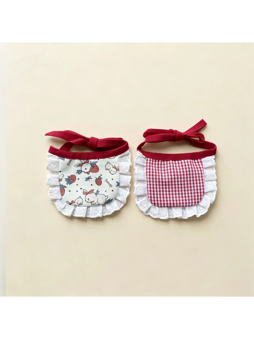 Mokka - Patterned Eyelet-Lace Ruffle Cat Neckwear