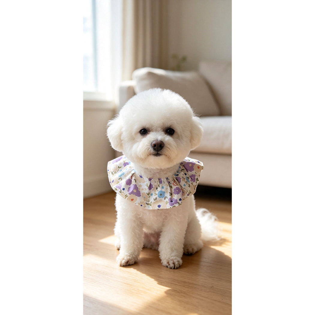 Mokka - Gathered Ruff Tie Pet Neckwear
