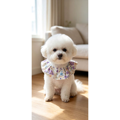 Mokka - Gathered Ruff Tie Pet Neckwear