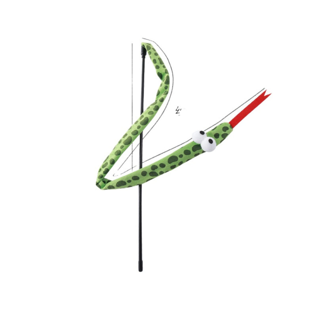 Moo - Big-Eyed Snake Wand Cat Toy