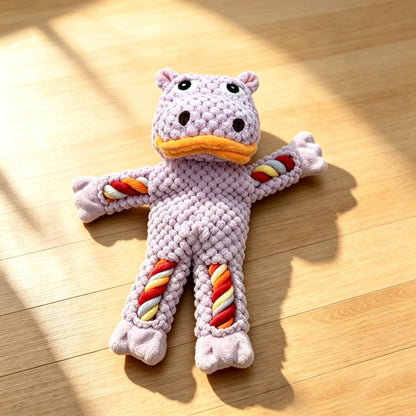 Petkin - Animal Shape Dog Rope Squeaky Plush Toy