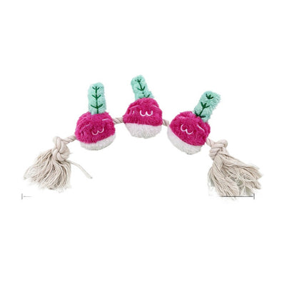 Petkin - Plush Vegetable Rope Dog Toy