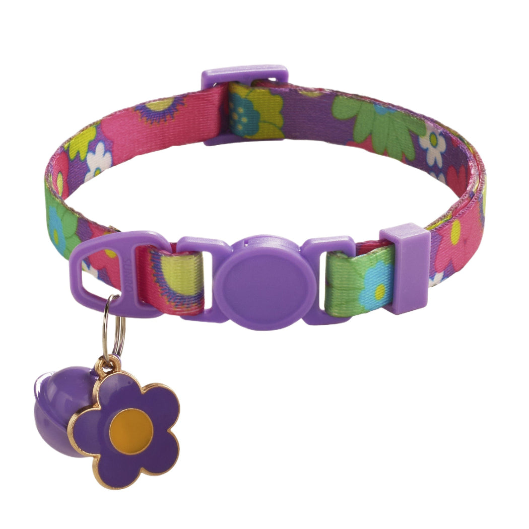 Mokka - Flower Charm Breakaway Cat Collar