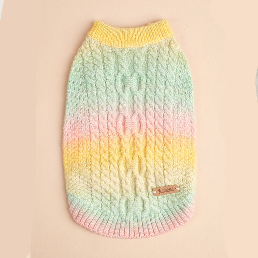 Ozzie - Gradient Candy Style Pet Sweater for Dogs
