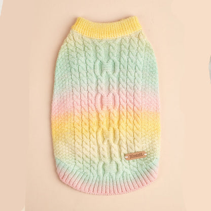 Ozzie - Gradient Candy Style Pet Sweater for Dogs