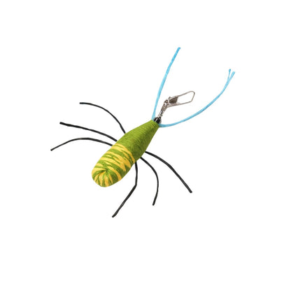 Colorful spider refill attachment with multiple legs designed for use with teaser wands