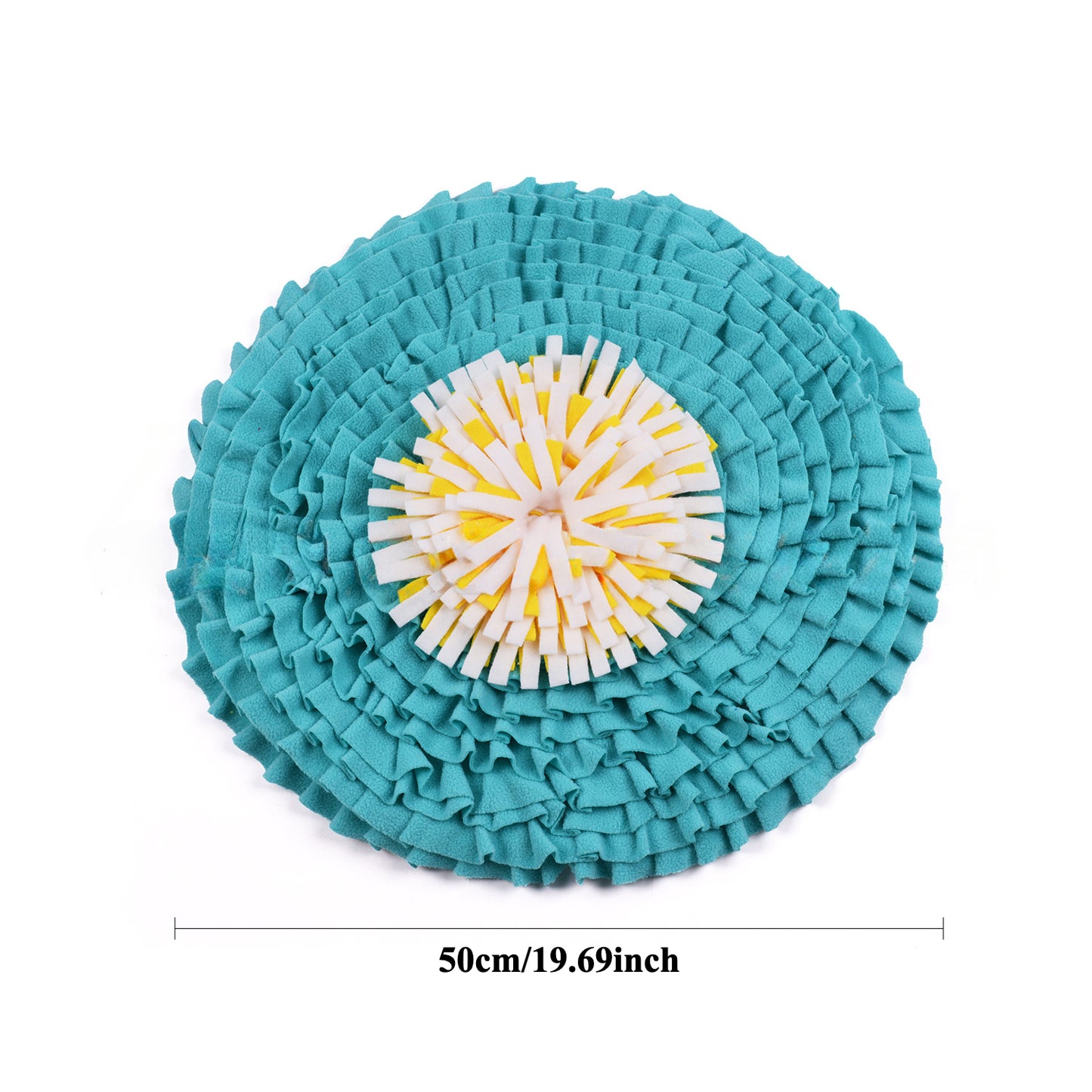 Snuffy - Lake Blue Round Pet Snuffle Mat