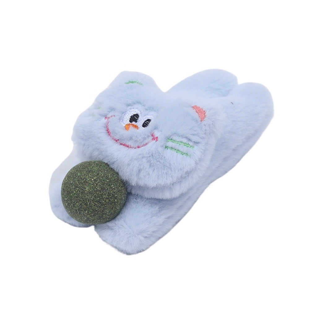 Moo - Fuzzy Cat-Shaped Plush Cat Toy