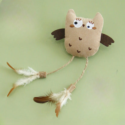 Moo - Owl Design Cat Toy