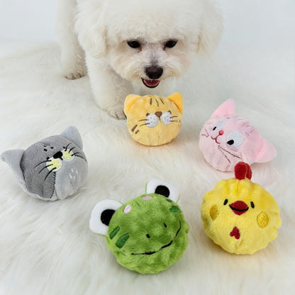 Petkin - Cute Animal Plush Ball Dog Toy