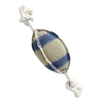 Petkin - Football Style Rope Knot Dog Toy