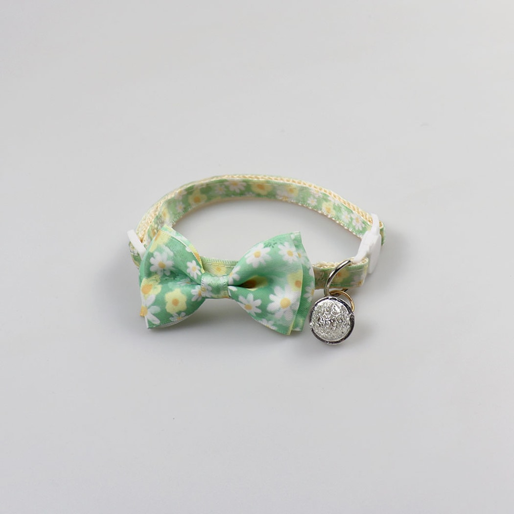 Mokka - Adorable Floral Print Bow Pet Collar
