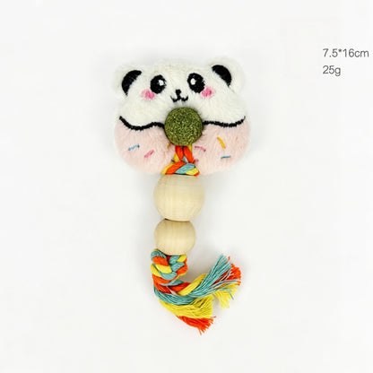 Moo - Plush Character Face Ball Accent Cat Toy