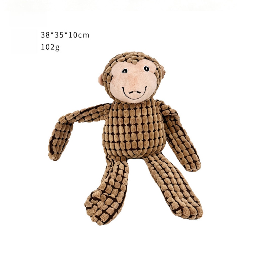 Petkin - Cute Animal Shaped Plush Dog Toy