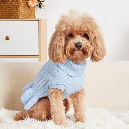 Ozzie - Turn-Down Ruffle Hem Pet Dress