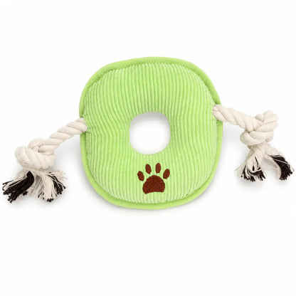 Petkin Green Paw Rope Dog Toy