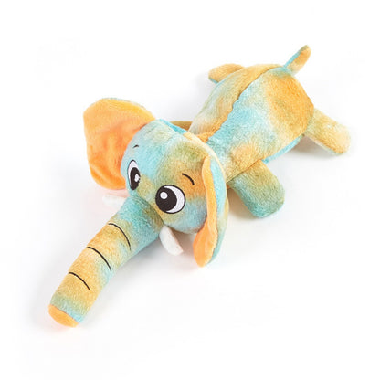 Petkin - Colorful Elephant Squeaky Dog Toy
