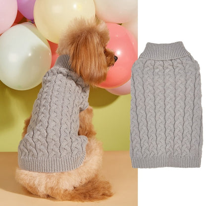 Ozzie - Cable Knit Pullover Dog Sweater Vest