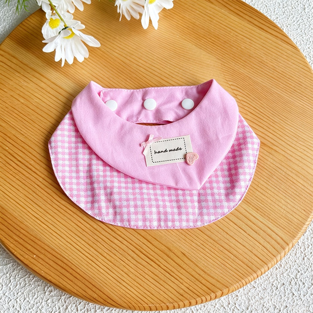 Mokka - Casual Plaid Cat and Dog Bib