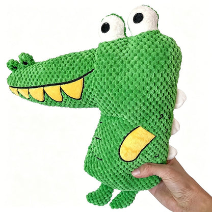 Petkin - Crocodile Character Squeaky Plush Dog Toy
