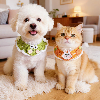 Mokka - Frog and Bunny Pattern Pet Collar
