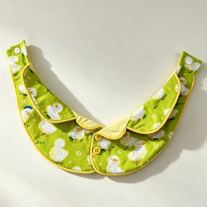 Mokka - Cute Duck Print Button Pet Collar