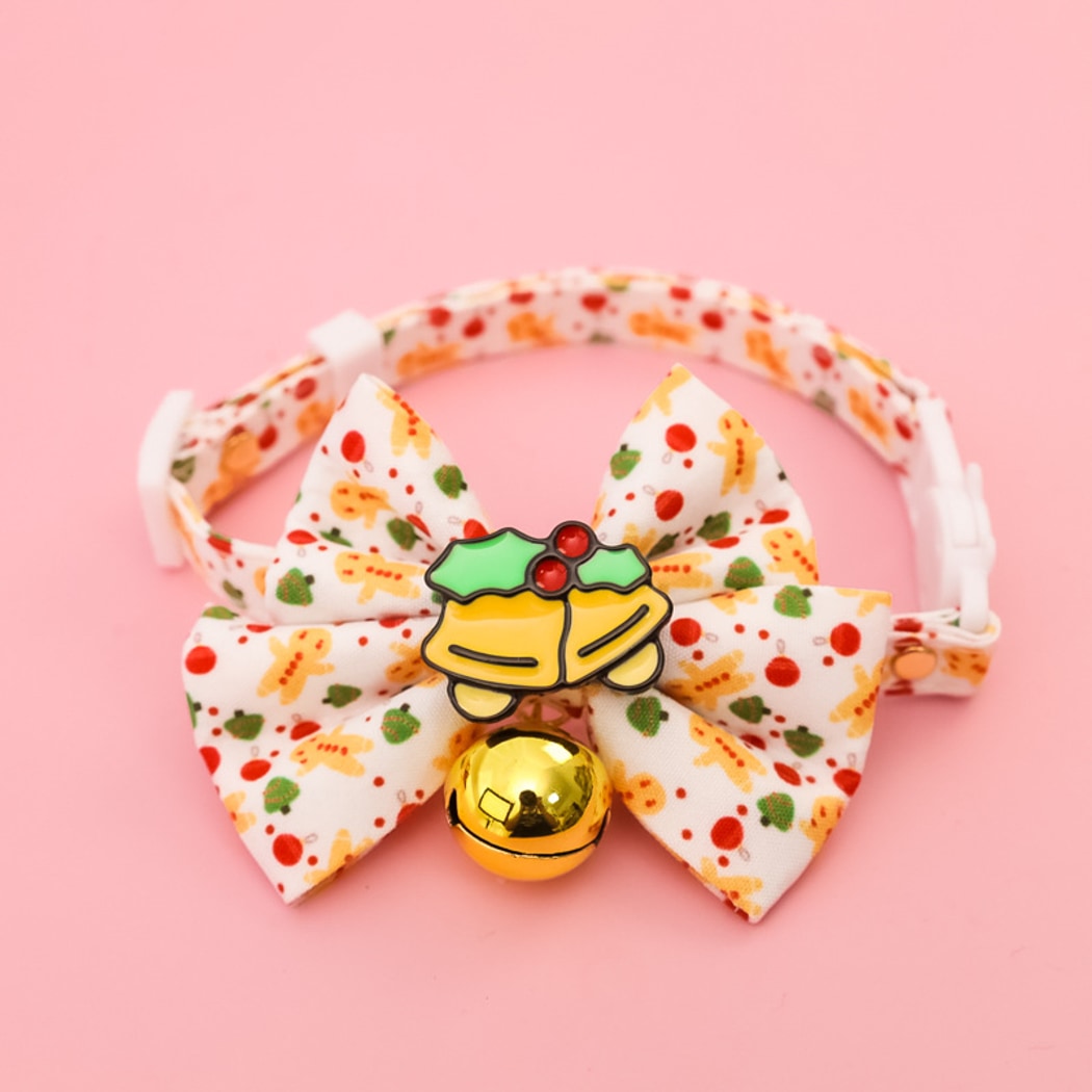 Christmoo - Christmas Cat Collar with Bell Bow Collar
