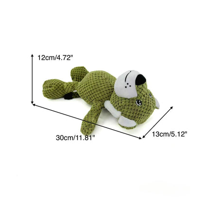 Petkin – Plush Squeaky Leopard Dog Toy