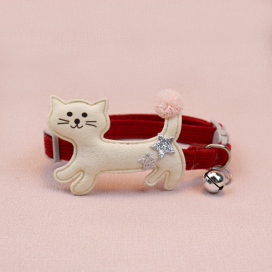 Mokka - Rustic Cartoon Cat Decoration Cat Collar