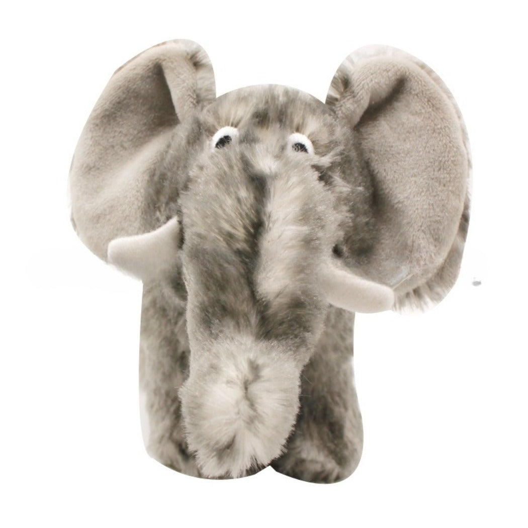 Petkin - Plush Elephant Dog Toy with Fuzzy Ears